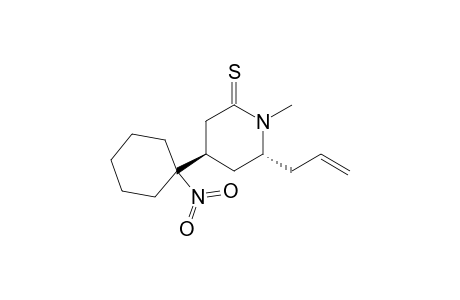 trans-6-Allyl-1-methyl-4-(1-nitrocyclohexyl)piperidine-2-thione