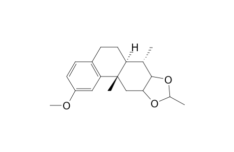 (1.alpha.,4a.beta.,10a.alpha.)-2,2-Ethylenedioxy-6-methoxy-1,4a-dimethyl-1,2,3,4,4a,9,10,10a-octahydrophenanthrene
