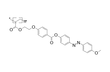 Polyacrylate on the basis of methoxy-1,4-phenyleneazo-1,4-phenyleneoxycarbonyl-1,4-phenyleneoxyethylene acrylate