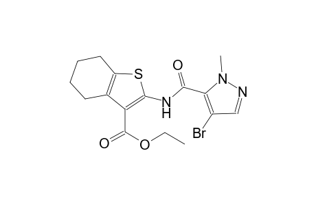 ethyl 2-{[(4-bromo-1-methyl-1H-pyrazol-5-yl)carbonyl]amino}-4,5,6,7-tetrahydro-1-benzothiophene-3-carboxylate