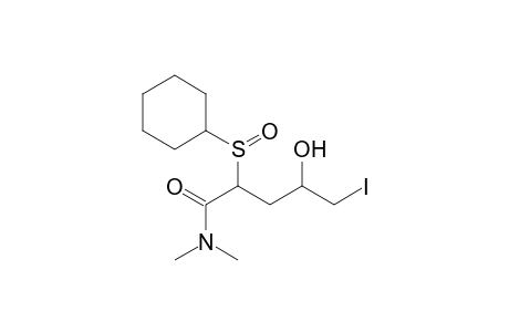 N,N-Dimethyl-4-Hydroxy-2-cyclohexylsulfinyl-5-iodopentanamide