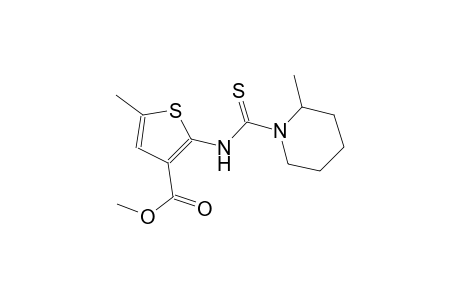 methyl 5-methyl-2-{[(2-methyl-1-piperidinyl)carbothioyl]amino}-3-thiophenecarboxylate