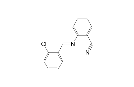 2-([(E)-(2-Chlorophenyl)methylidene]amino)benzonitrile
