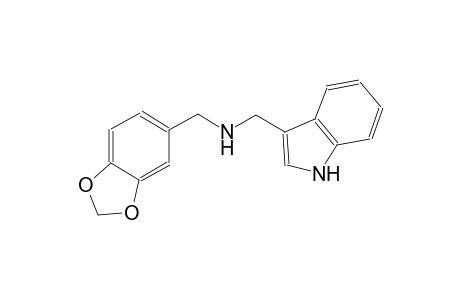 N-(1,3-benzodioxol-5-ylmethyl)(1H-indol-3-yl)methanamine