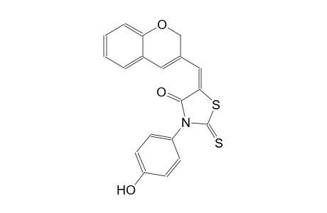 4-thiazolidinone, 5-(2H-1-benzopyran-3-ylmethylene)-3-(4-hydroxyphenyl)-2-thioxo-, (5E)-