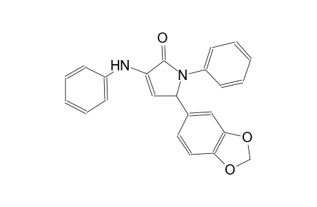 2H-pyrrol-2-one, 5-(1,3-benzodioxol-5-yl)-1,5-dihydro-1-phenyl-3-(phenylamino)-