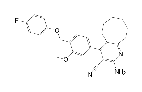 2-amino-4-{4-[(4-fluorophenoxy)methyl]-3-methoxyphenyl}-5,6,7,8,9,10-hexahydrocycloocta[b]pyridine-3-carbonitrile