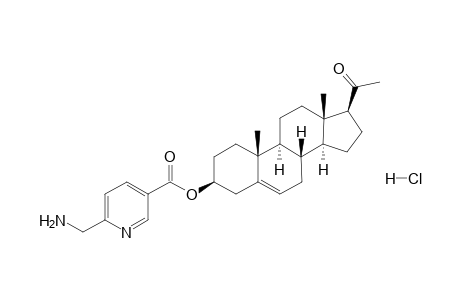 6'-Aminomethylnicotinic acid 20-oxopregna-5-en-3.beta.-yl ester dihydrochloride