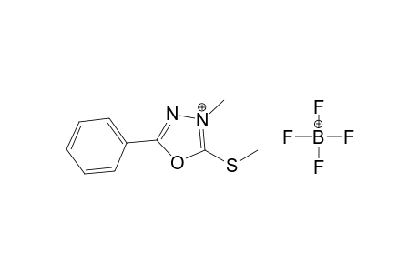 2-Methylthio-3-methyl-5-phenyl-1,3,4-oxadiazolium tetrafluoroborate