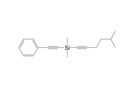 Dimethyl-(5-methylhex-1-ynyl)-(2-phenylethynyl)silane