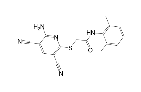 2-[(6-amino-3,5-dicyano-2-pyridinyl)sulfanyl]-N-(2,6-dimethylphenyl)acetamide