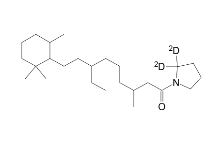 Pyrrolidine-2,2-D2, 1-[7-ethyl-3-methyl-1-oxo-9-(2,2,6-trimethylcyclohexyl)nonyl]-