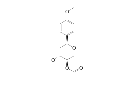(2S*,4R*,5R*)-5-Acetoxy-2-(4-methoxyphenyl)tetrahydropyran-4-ol