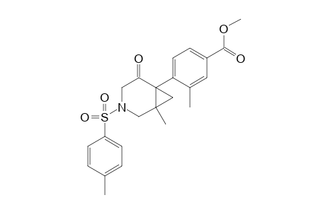 Methyl 3-methyl-4-(1-methyl-5-oxo-3-tosyl-3-azabicyclo[4.1.0]heptan-6-yl)-benzoate