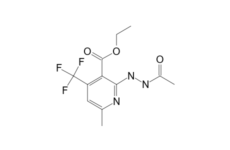 2-(N'-acetylhydrazino)-6-methyl-4-(trifluoromethyl)nicotinic acid ethyl ester