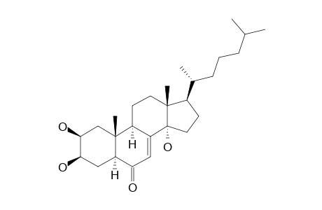 2b,3b,14-Trihydroxy-5a-cholest-7-en-6-one