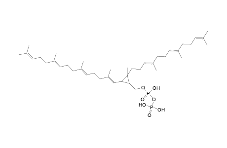 Diphosphoric acid, mono[[2-methyl-3-(2,6,10,14-tetramethyl-1,5,9,13-pentadecatetraenyl)-2-(4,8,12-trimethyl-3,7,11-tridecatrienyl)cyclopropyl]methyl]ester, [1.alpha.,2.beta.(3E,7E),3.beta.(1E,5E,9E)]-