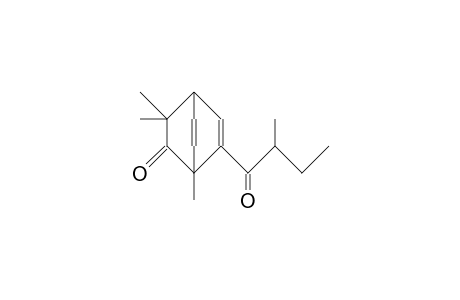 2-(2-Methyl-butanoyl)-1,8,8-trimethyl-bicyclo(2.2.2)octa-2,5-dien-7-one