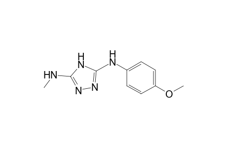 4H-1,2,4-triazole-3,5-diamine, N3-(4-methoxyphenyl)-N5-methyl-