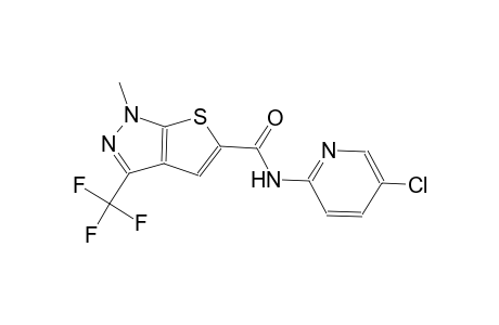N-(5-chloro-2-pyridinyl)-1-methyl-3-(trifluoromethyl)-1H-thieno[2,3-c]pyrazole-5-carboxamide