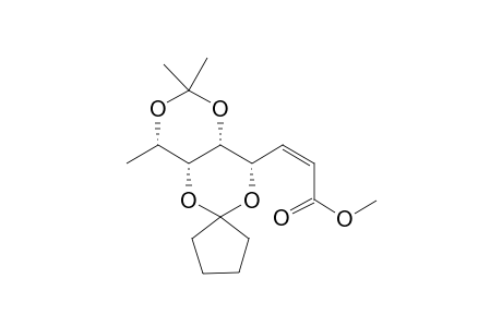 (Z)-Methyl 4,6-O-Cyclopentylidene-5,7-O-isopropylidene-2,3,8-trideoxy-L-ido-oct-2-enonate