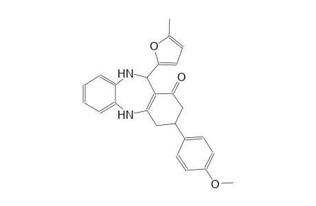1H-dibenzo[b,e][1,4]diazepin-1-one, 2,3,4,5,10,11-hexahydro-3-(4-methoxyphenyl)-11-(5-methyl-2-furanyl)-