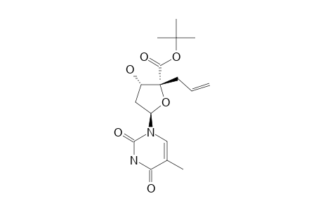 (2R,3S,5R)-3-HYDROXY-2-ALLYL-5-(5-METHYL-2,4-DIOXO-3,4-DIHYDRO-2H-PYRIMIDIN-1-YL)-TETRAHYDROFURAN-2-CARBOXYLIC-ACID-TERT.-BUTYLESTER