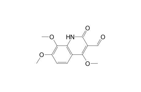 2-keto-4,7,8-trimethoxy-1H-quinoline-3-carbaldehyde