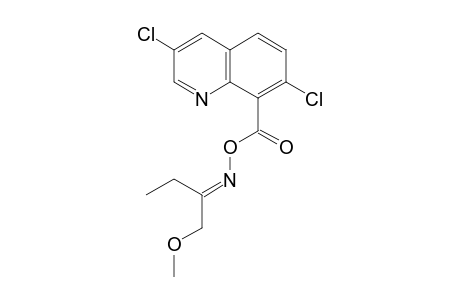 2-Butanone, 1-methoxy-, O-[(3,7-dichloro-8-quinolinyl)carbonyl]oxime, (E)-