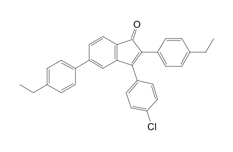 3-(4-Chlorophenyl)-2,5-bis(4-ethylphenyl)-1H-inden-1-one