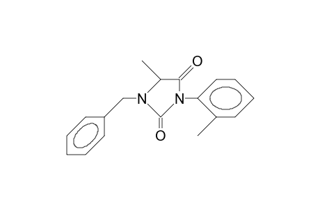 1-Benzyl-3-(2-tolyl)-5-methyl-hydantoin