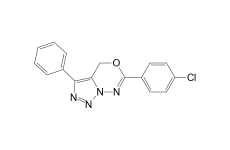 4H-[1,2,3]Triazolo[1,5-d][1,3,4]oxadiazine, 6-(4-chlorophenyl)-3-phenyl-