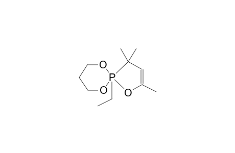 1,3-PROPYLENEDIOXY-2-ETHYL-3,3,5-TRIMETHYL-1,2-OXAPHOSPHOL-4-ENE