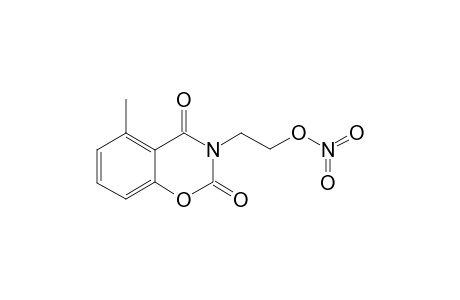 nitric acid 2-(2,4-diketo-5-methyl-1,3-benzoxazin-3-yl)ethyl ester