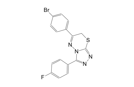 6-(4-bromophenyl)-3-(4-fluorophenyl)-7H-[1,2,4]triazolo[3,4-b][1,3,4]thiadiazine