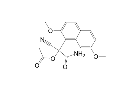 2-Acetoxy-2-cyano-2-(2,7-dimethoxy-1-naphthyl)acetamide