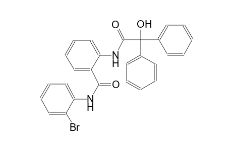 N-(2-bromophenyl)-2-{[hydroxy(diphenyl)acetyl]amino}benzamide