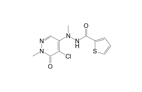 2-thiophenecarboxylic acid, 2-(5-chloro-1,6-dihydro-1-methyl-6-oxo-4-pyridazinyl)-2-methylhydrazide