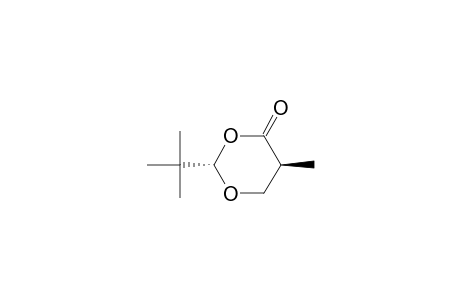 1,3-Dioxan-4-one, 2-(1,1-dimethylethyl)-5-methyl-, (2S-trans)-