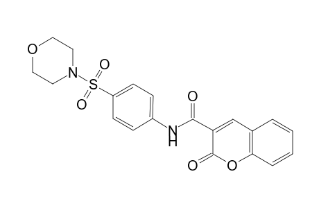 2-keto-N-(4-morpholinosulfonylphenyl)chromene-3-carboxamide