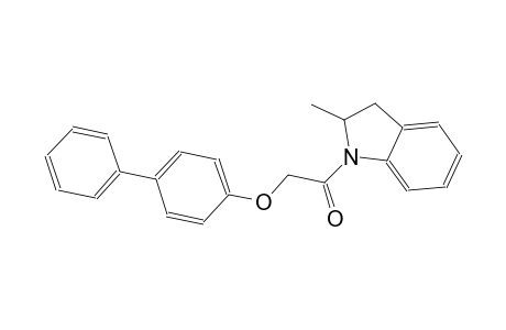 1-[([1,1'-biphenyl]-4-yloxy)acetyl]-2-methylindoline
