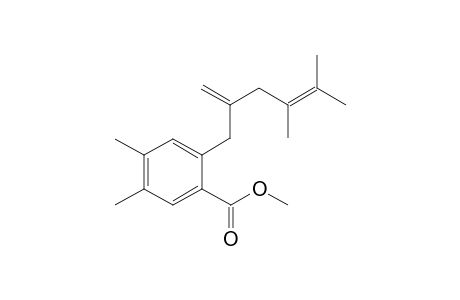 Methyl 2-(4,5-Dimethyl-2-methylenehex-4-enyl)-4,5-dimethylbenzoate
