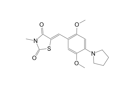 (5Z)-5-[2,5-dimethoxy-4-(1-pyrrolidinyl)benzylidene]-3-methyl-1,3-thiazolidine-2,4-dione