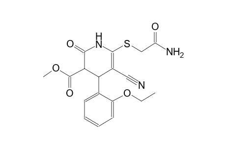 3-pyridinecarboxylic acid, 6-[(2-amino-2-oxoethyl)thio]-5-cyano-4-(2-ethoxyphenyl)-1,2,3,4-tetrahydro-2-oxo-, methyl ester