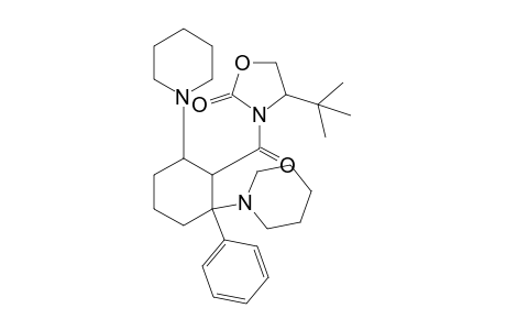 3-Phenyl-1,3-bispiperidinyl-2-[(4-tert-butyl-2-oxotetrahydrooxazolyl)carbonyl]cyclohexane