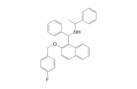 {[2-(4-Fluorobenzyloxy)naphthalen-1-yl]phenylmethyl}-(1-phenylethyl)amine