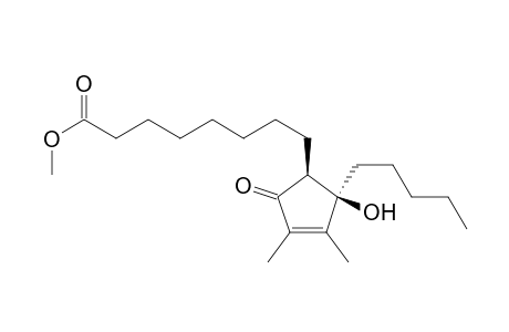 3-Cyclopentene-1-octanoic acid, 2-hydroxy-3,4-dimethyl-5-oxo-2-pentyl-, methyl ester, trans-