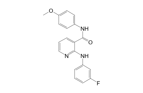 2-(3-Fluoroanilino)-N-(4-methoxyphenyl)nicotinamide