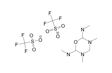 2,6-BIS-(METHYLAMINO)-TETRAHYDRO-1,3,5-OXADIAZINE-2,6-DIYLIUM-BIS-(TRIFLUOROMETHANE-SULFONATE)
