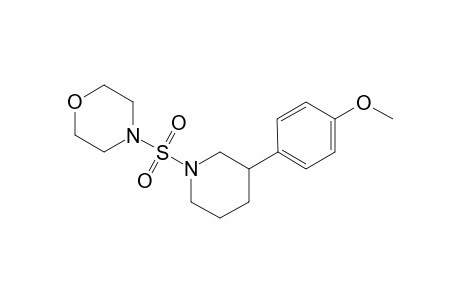 Morpholine, 4-[[3-(4-methoxyphenyl)-1-piperidinyl]sulfonyl]-